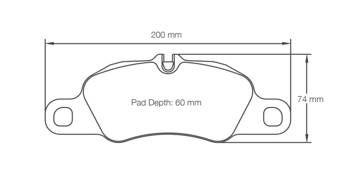 Pagid Racing Brake Pads 8074 - Front - Porsche 911 997 / 991 / 992 Carrera, Boxster, Cayman