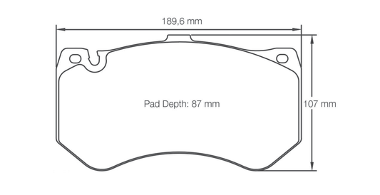 Pagid Racing Brake Pads 8088 - Front - Mercedes-AMG GT R, CLS 63, SLS Black Series, Audi RS6 C7 Ceramic Brakes