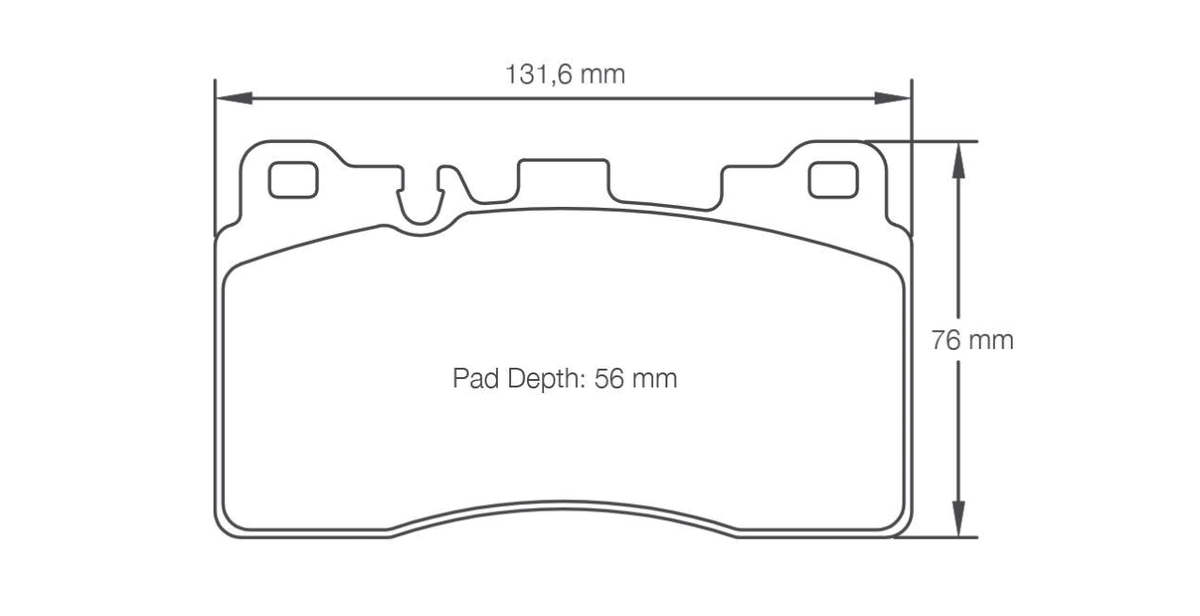 Pagid Racing Brake Pads 8089 - Rear - Mercedes CLS 63 AMG, SLS AMG Black Series Ceramic Brakes