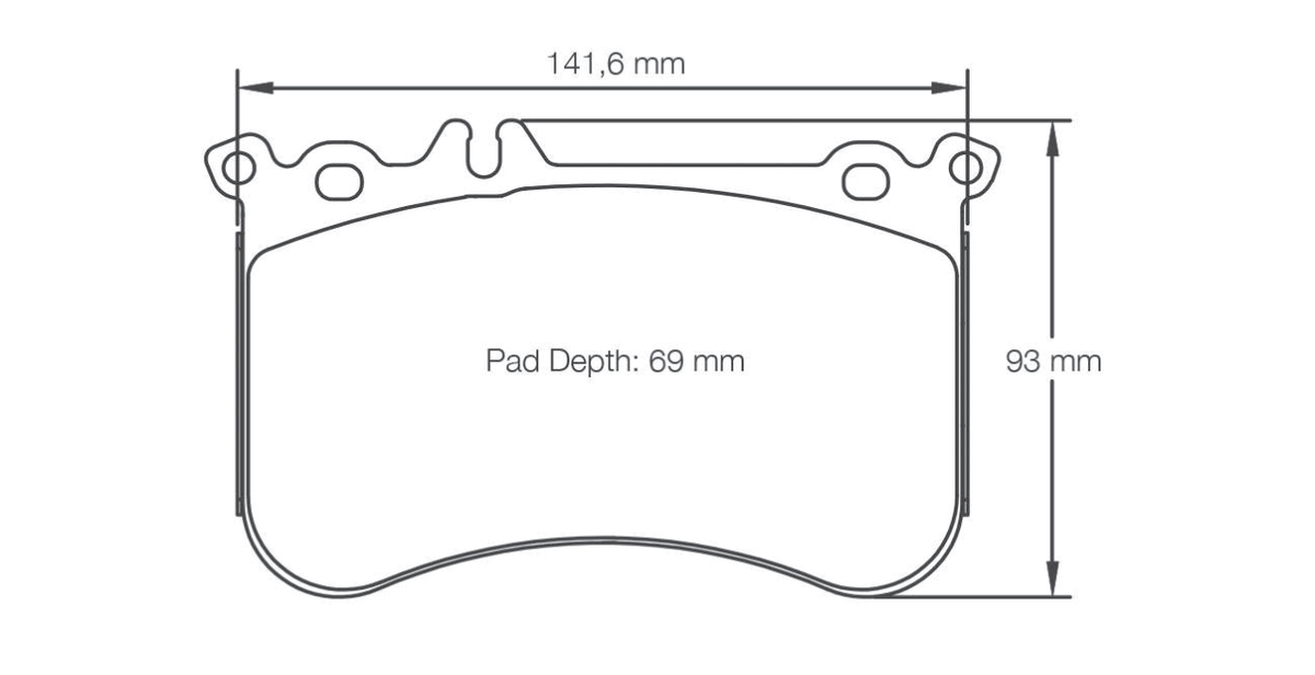 Pagid Racing Brake Pads 8188 - Front - Mercedes A 45 AMG W176, CLA 45 AMG, SLK 55 AMG R172