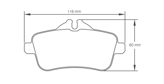 Pagid Racing Brake Pads 8189 - Rear - Mercedes A 45 AMG W176, CLA 45 AMG, SLK 55 AMG R172