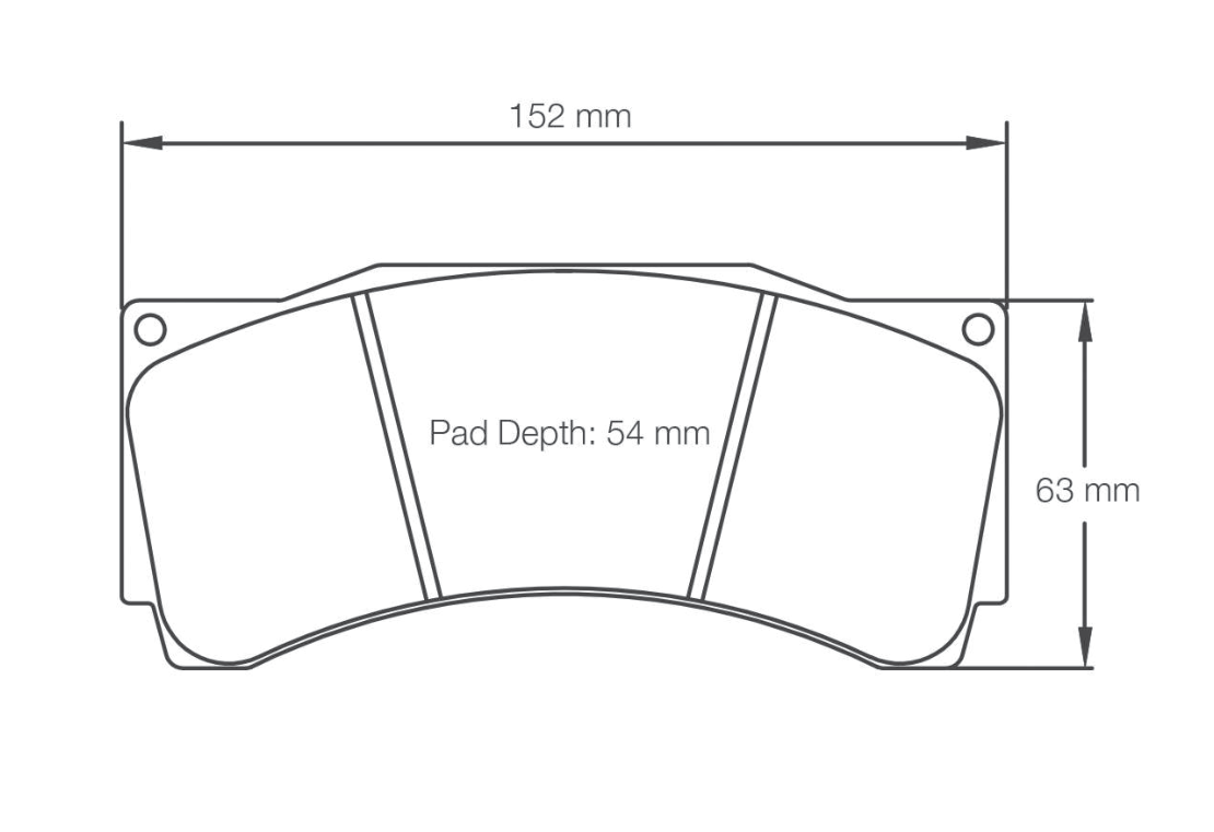 Pagid Racing Brake Pads 8250 - Alcon TA6 / CAR89 / CAR11 D54 Calipers