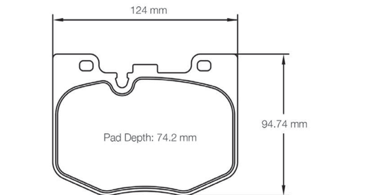 Pagid Racing Brake Pads 8275 - Front - BMW 3 / 4 Series G20 / G22 M Sport, Z4 G29, Toyota GR Supra