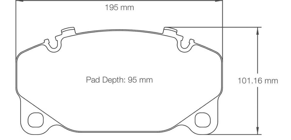 Pagid Racing Brake Pads 8286 - Front - Porsche 911 992 Turbo Ceramic Brakes