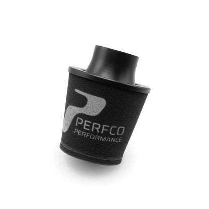 Perfco Performance an series alloy neck cone air filter, 70mm neck, 150mm OD