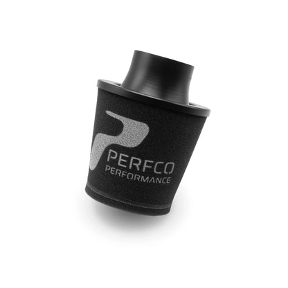 Perfco Performance an series alloy neck cone air filter, 80mm neck, 150mm OD