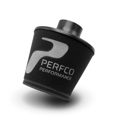 Perfco Performance an series alloy neck cone air filter, 80mm neck, 200mm OD