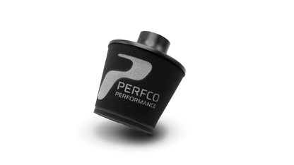 Perfco Performance an series alloy neck cone air filter, 80mm neck, 200mm OD (view 2)