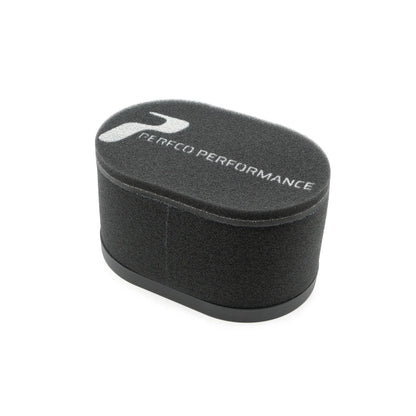 Perfco Performance CA2 single carburettor air filter, square top, 118mm high