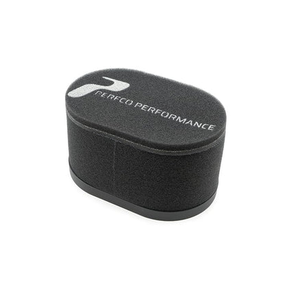 Perfco Performance CA2 single carburettor air filter, square top, 118mm high (view 3)