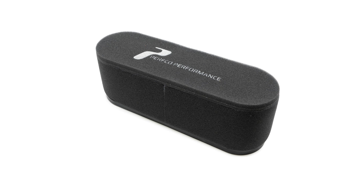 Perfco Performance CA4 twin carburettor air filter, square top, 130mm high (view 2)