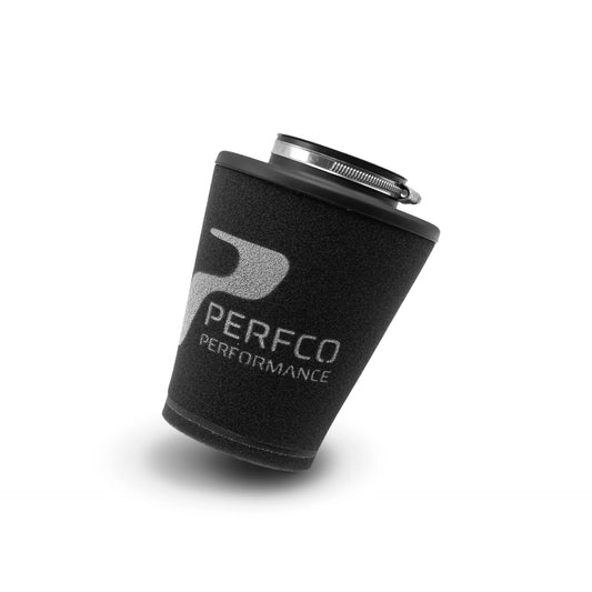 Perfco Performance rn series rubber neck cone air filter, 70mm neck, 150mm OD