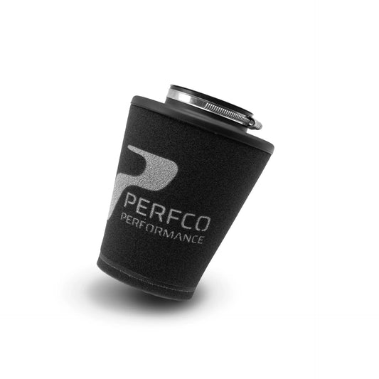 Perfco Performance rn series rubber neck cone air filter, 75mm neck, 150mm OD