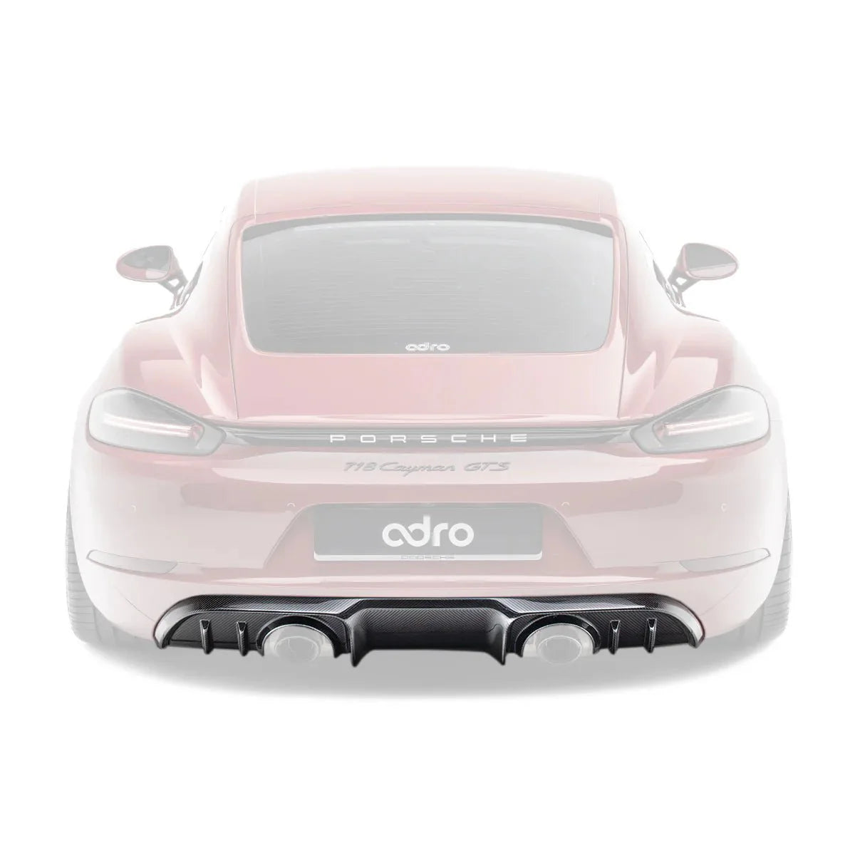 Adro Prepreg Carbon Rear Diffuser for Porsche 718