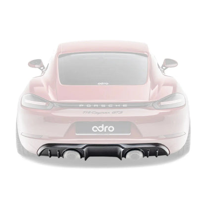 Adro Prepreg Carbon Rear Diffuser for Porsche 718