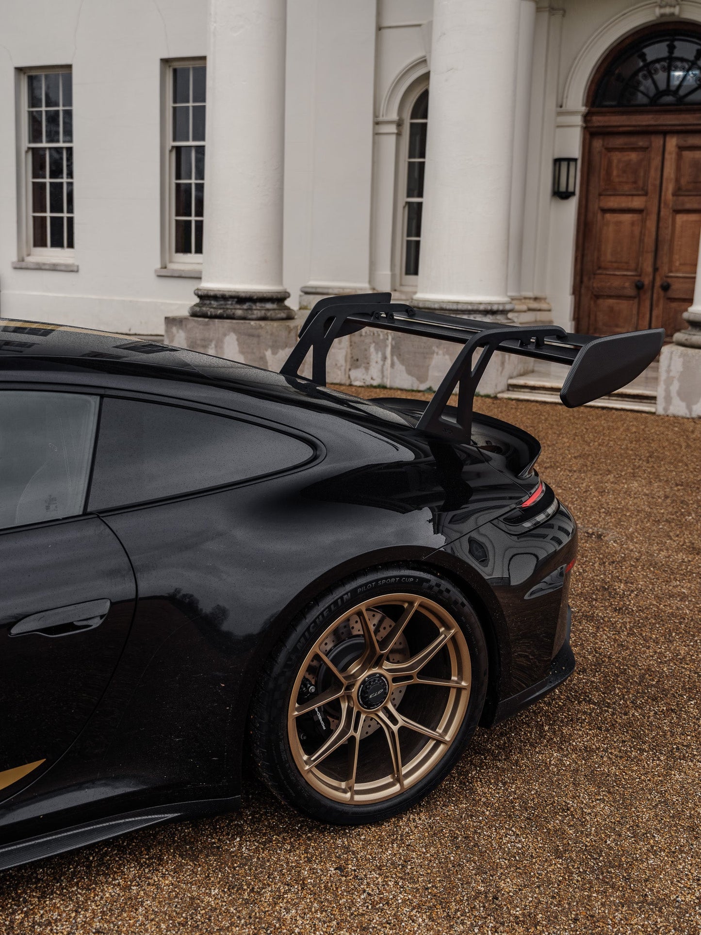 Porsche 992.1 / 992.2 GT3 Pre-Preg Carbon Fibre AT-P Swan Neck Rear Wing by Adro | Rear Wings | FD Racing