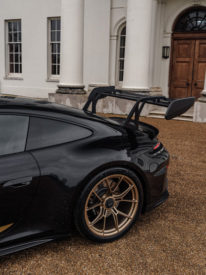 Porsche 992.1 / 992.2 GT3 Pre-Preg Carbon Fibre AT-P Swan Neck Rear Wing by Adro | Rear Wings | FD Racing