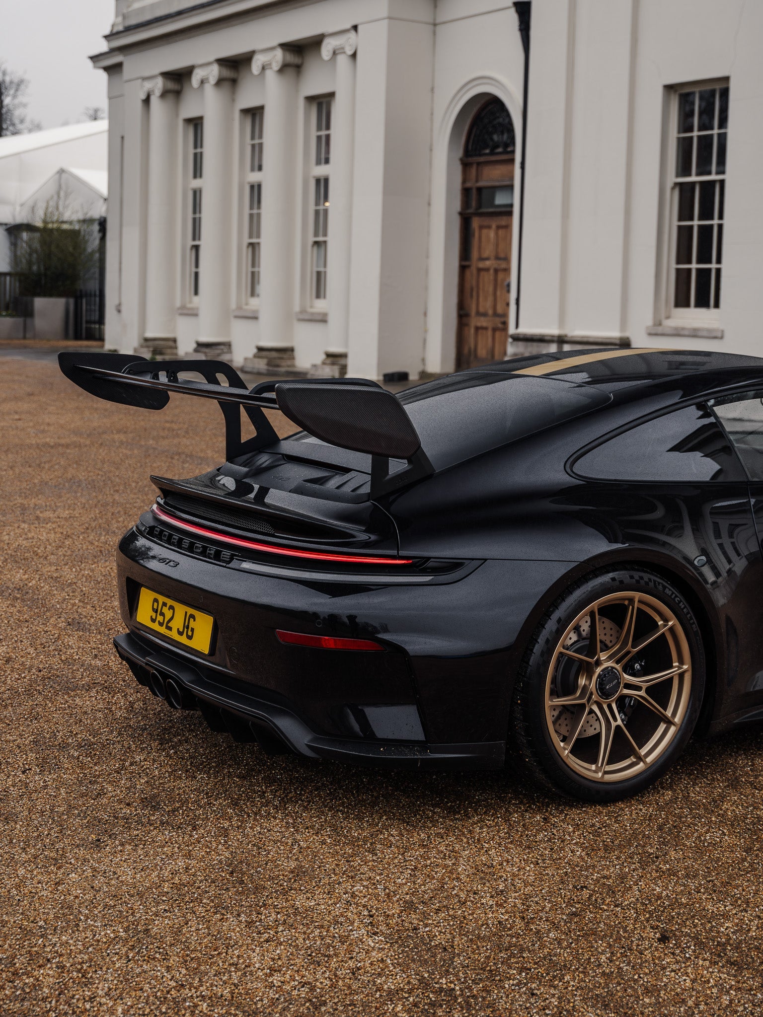 Porsche 992.1 / 992.2 GT3 Pre-Preg Carbon Fibre AT-P Swan Neck Rear Wing by Adro | Rear Wings | FD Racing