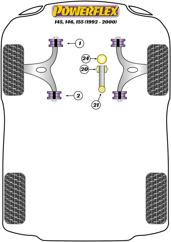 Powerflex diagram for the 145, 146, 155: this part is position 2