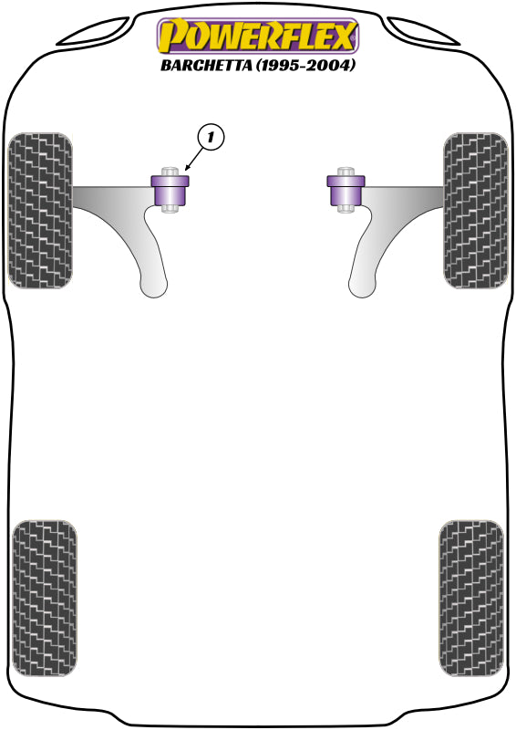 Powerflex diagram for the Barchetta: this part is position 1
