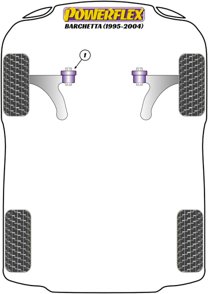 Powerflex diagram for the Barchetta: this part is position 1