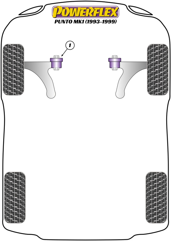 Powerflex diagram for the Punto MK1: this part is position 1