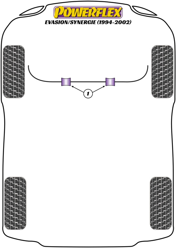 Powerflex diagram for the Evasion / Synergie: this part is position 1