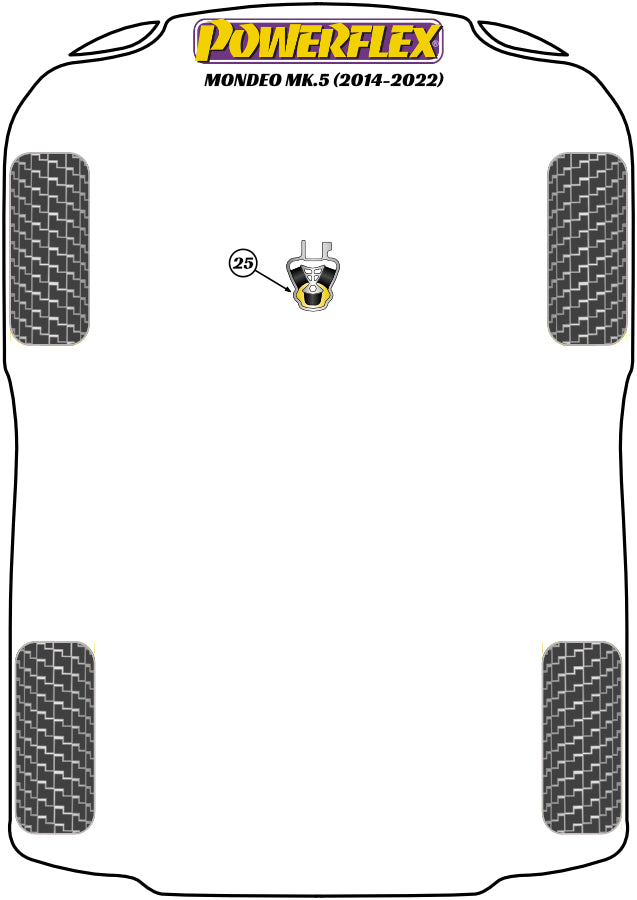Powerflex diagram for the Mondeo MK5: this part is position 25
