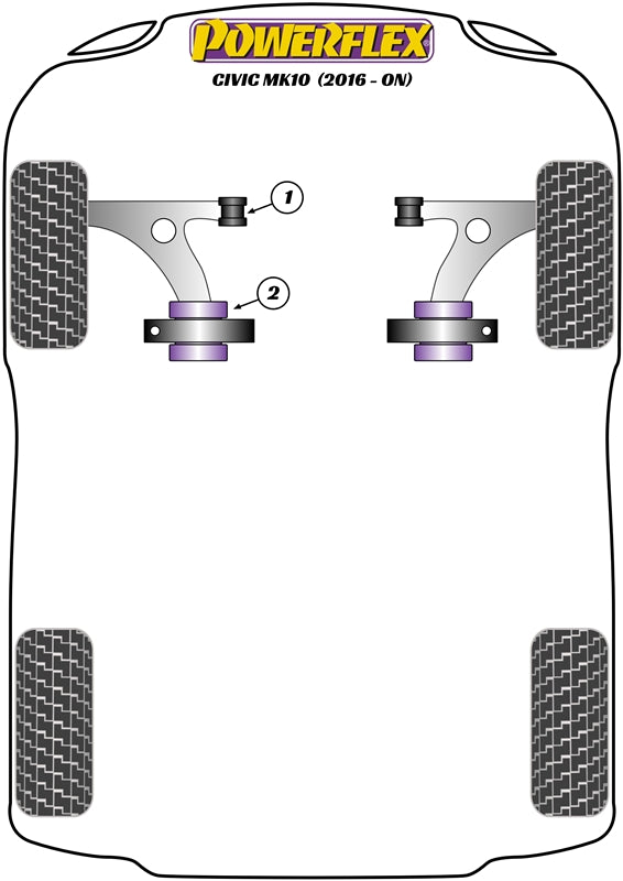 Powerflex diagram for the Civic Mk10 FC/FK: this part is position 2