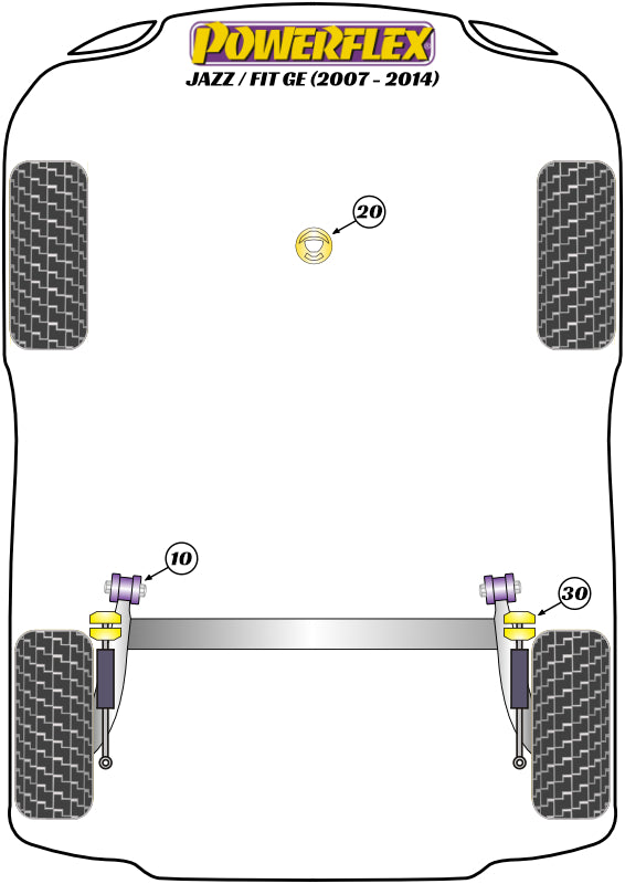 Powerflex diagram for the Jazz / Fit GE: this part is position 20