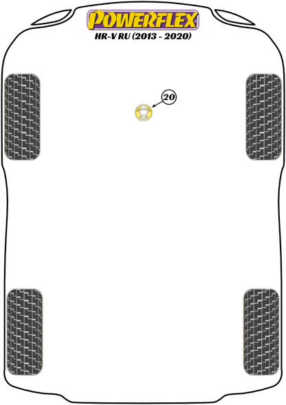 Powerflex diagram for the HR-V RU: this part is position 20