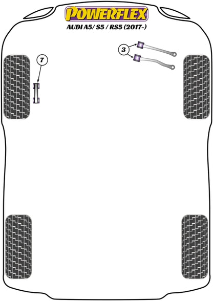 Powerflex diagram for the A5 / S5 / RS5: this part is position 3
