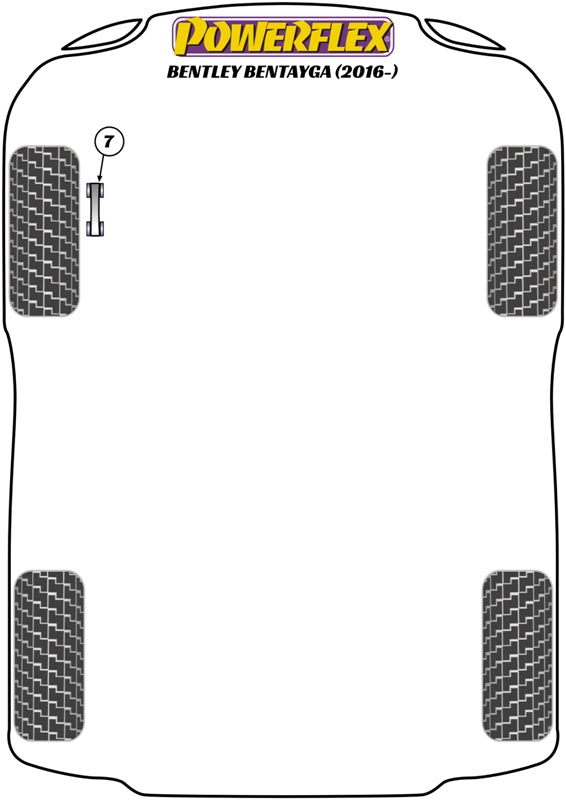 Powerflex diagram for the Bentayga: this part is position 7
