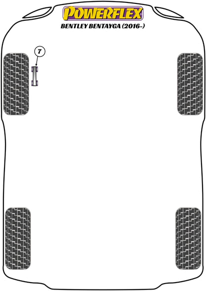 Powerflex diagram for the Bentayga: this part is position 7