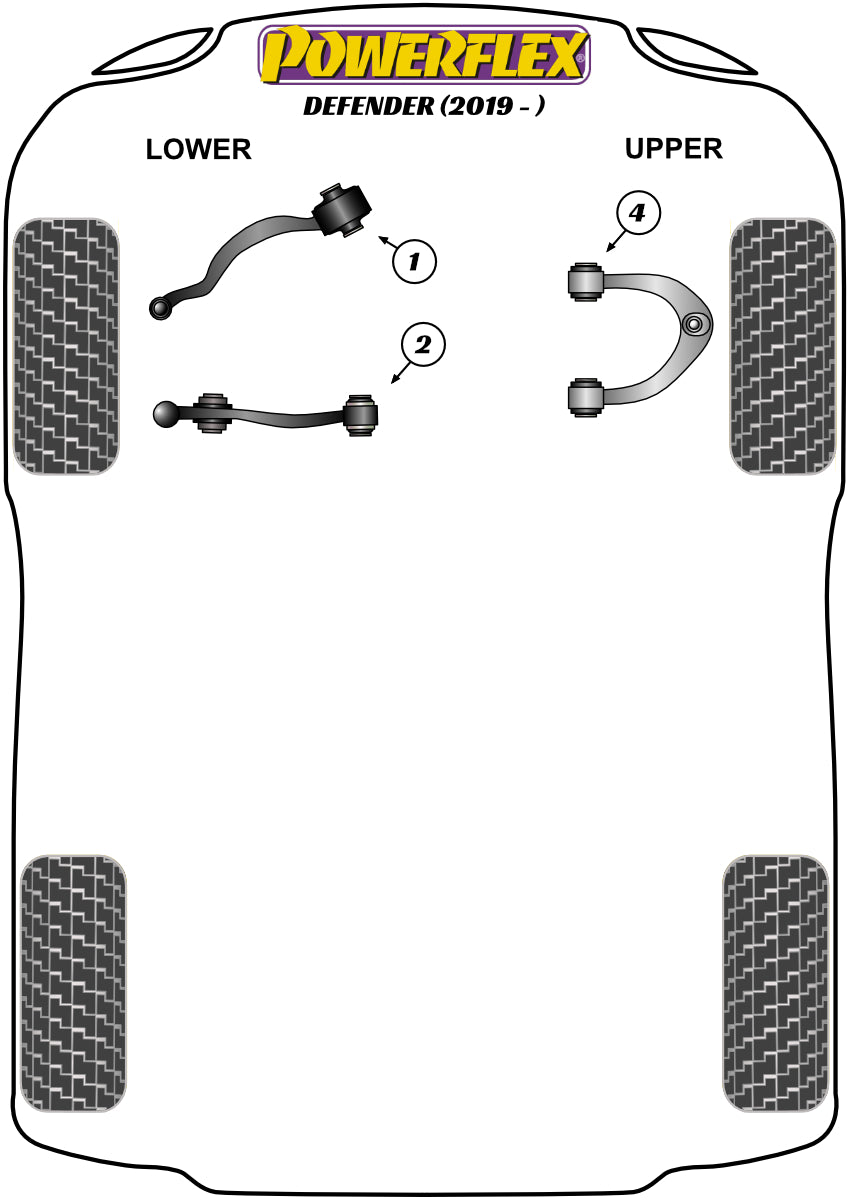 Powerflex diagram for the Defender L663: this part is position 1