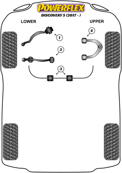 Powerflex diagram for the Discovery 5 L462: this part is position 4