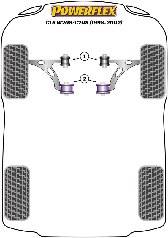 Powerflex diagram for the CLK W208/C208/A208: this part is position 1