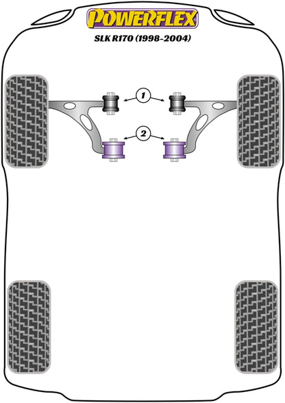 Powerflex diagram for the SLK R170: this part is position 1