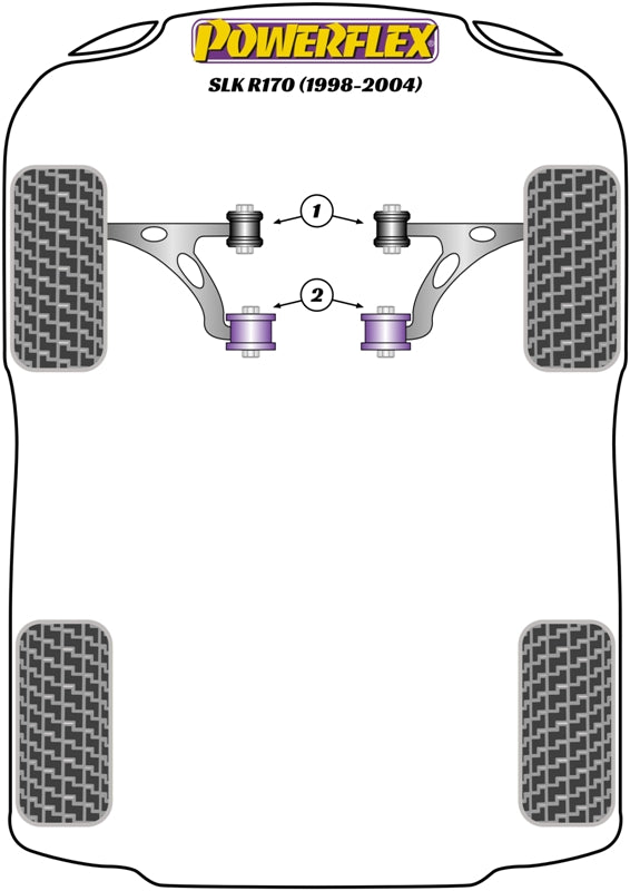 Powerflex diagram for the SLK R170: this part is position 2