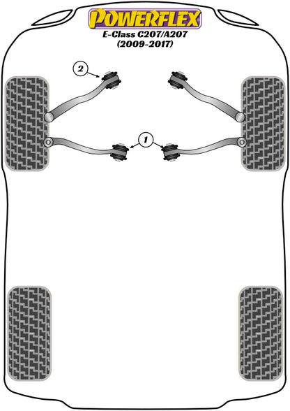 Powerflex diagram for the E-CLASS C207/A207: this part is position 1