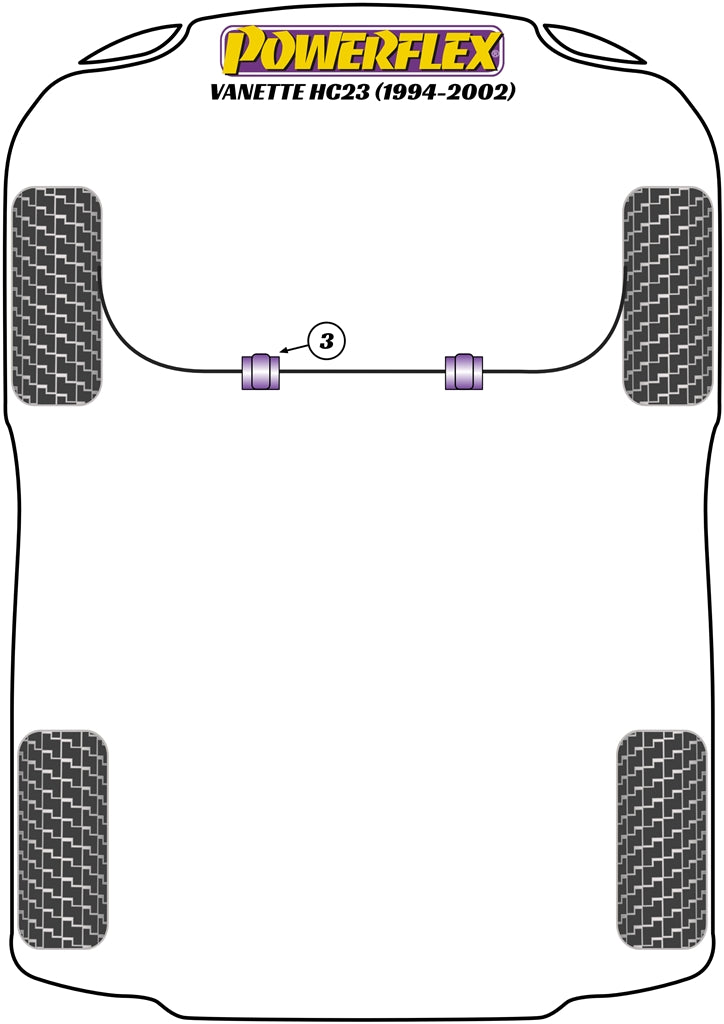 Powerflex diagram for the Vanette HC23: this part is position 3