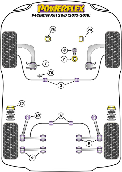 Powerflex diagram for the R61 Paceman 2WD: this part is position 6