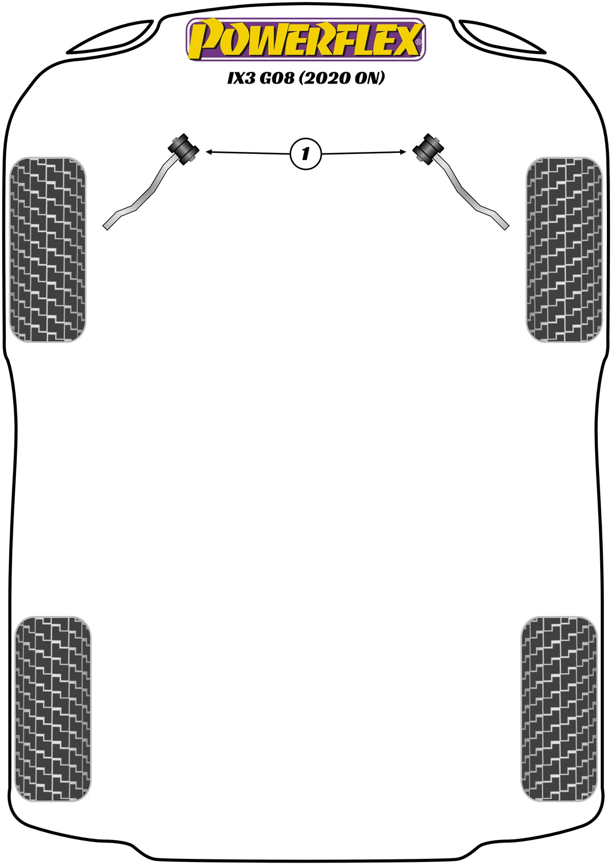 Powerflex diagram for the X Series iX3 G08: this part is position 1