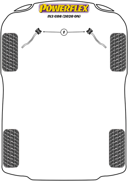 Powerflex diagram for the X Series iX3 G08: this part is position 1