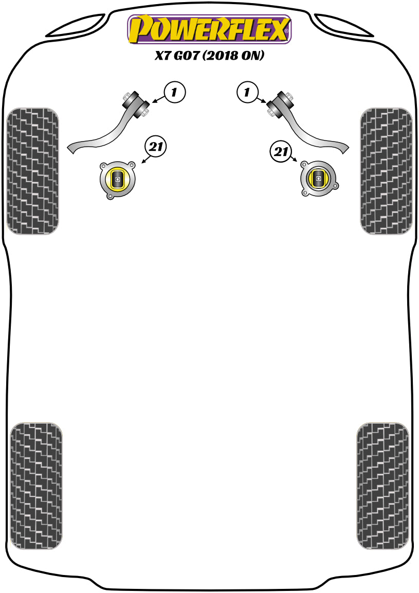 Powerflex diagram for the X7 G07: this part is position 1
