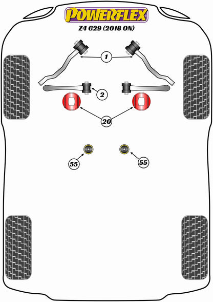 Powerflex diagram for the Z4 G29: this part is position 2