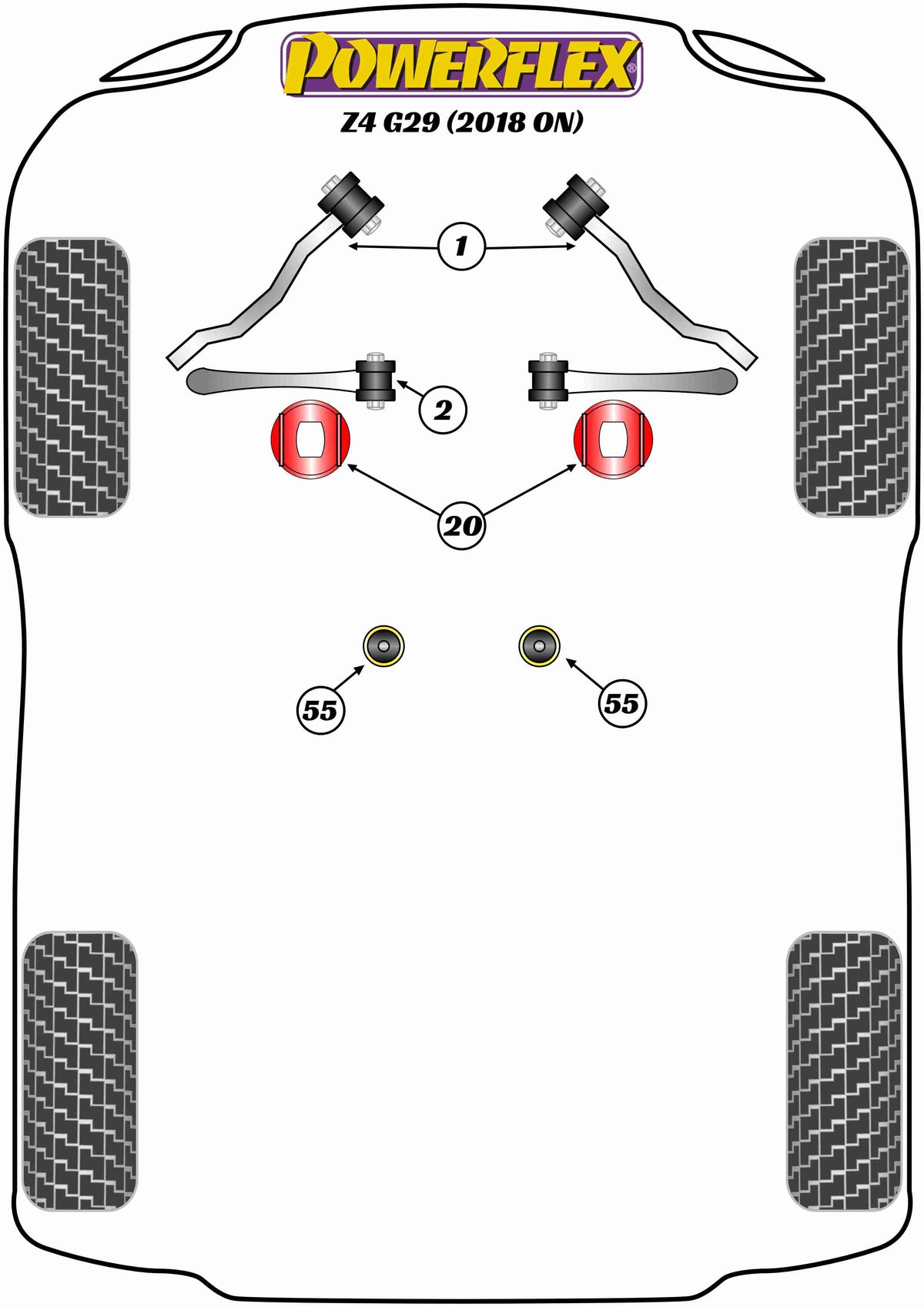 Powerflex diagram for the Z4 G29: this part is position 2