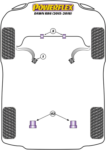 Powerflex diagram for the Dawn RR6: this part is position 1