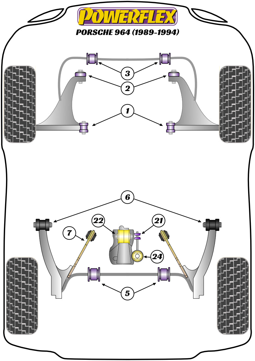 Powerflex diagram for the 911 964: this part is position 5