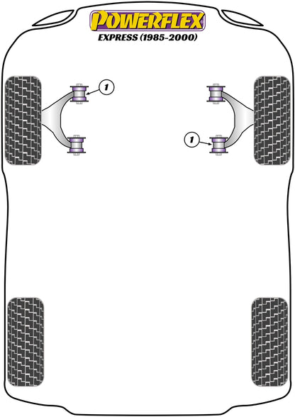 Powerflex diagram for the Express: this part is position 1